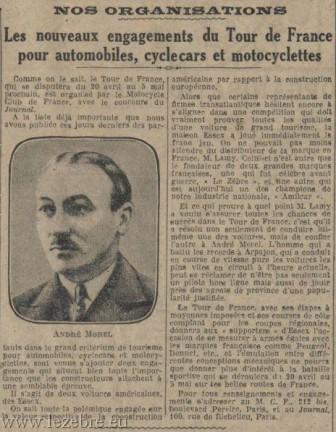 andre morel sur hudson et essex Le Journal du 30 mars 1929